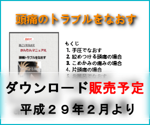 頭痛のトラブルをなおす購入バナー